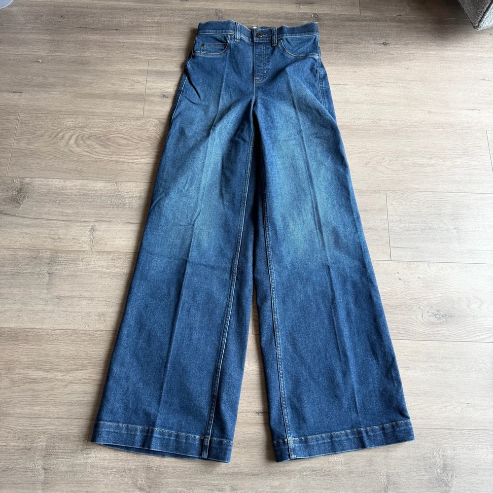 SPANXshape Original Everywear Wide Leg Jeans - Deep Blue